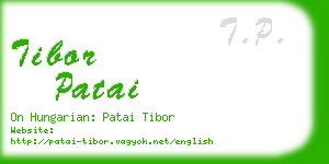 tibor patai business card